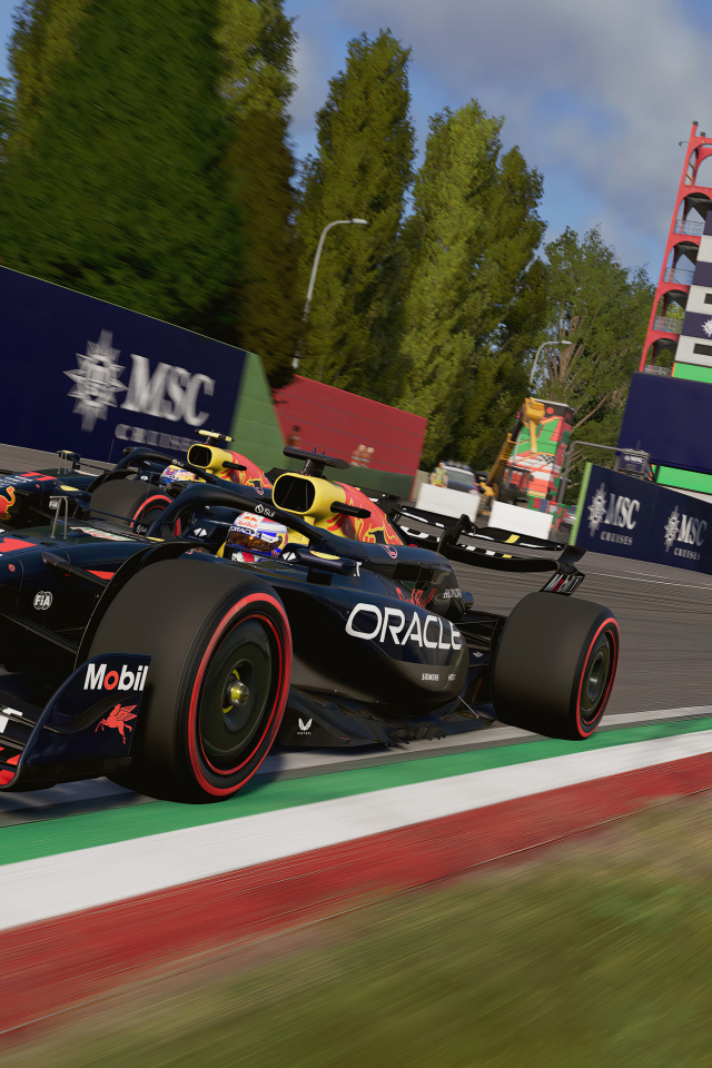 Постер видео игры f1 24 racing game