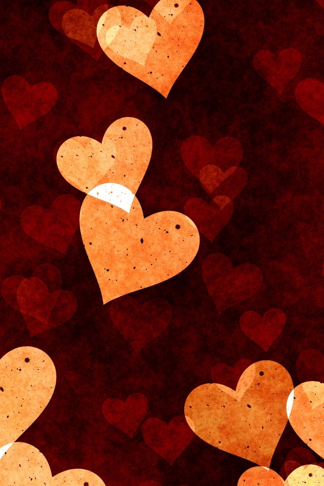 Много сердечек для фона 