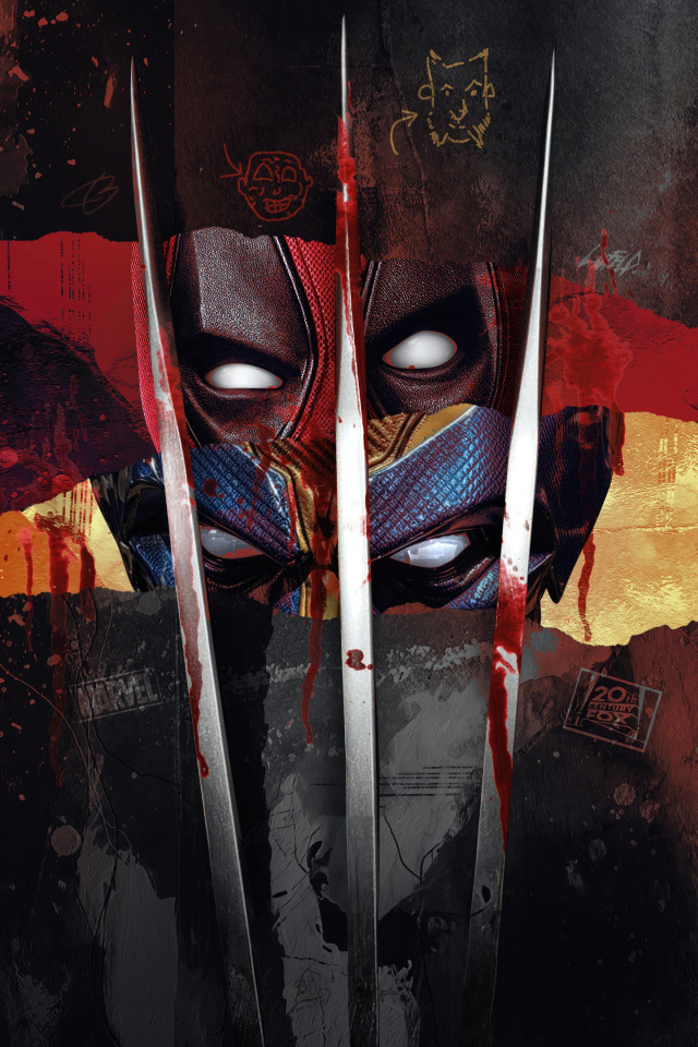 Арт постер фильма Дэдпул 3