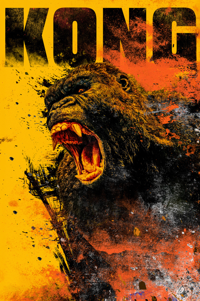 Яркий постер фильма Годзилла и Конг: Новая империя, 2024