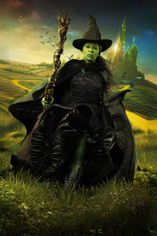 Персонаж Эльфаба из нового фильма Злая: Часть первая, 2024