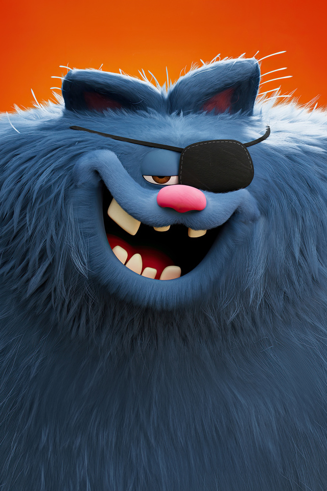 Пушистый серый кот персонаж фильма Гарфилд в кино, 2024