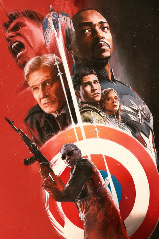 Постер нового фильма Капитан Америка: Дивный новый мир