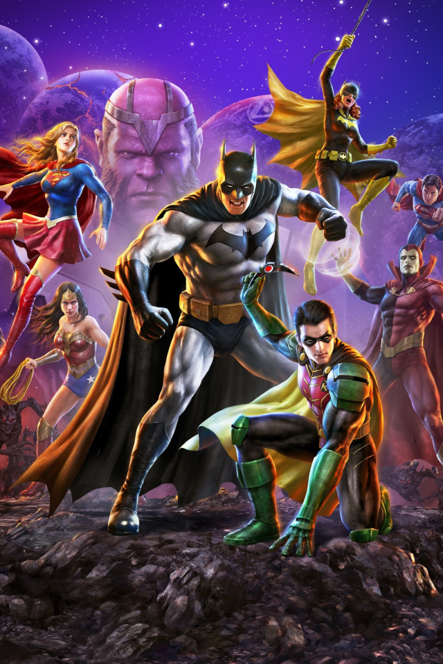 Постер супергеройского фильма Лига справедливости: Кризис на бесконечных землях - Часть вторая