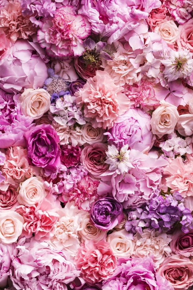 Красивый цветочный розовый фон