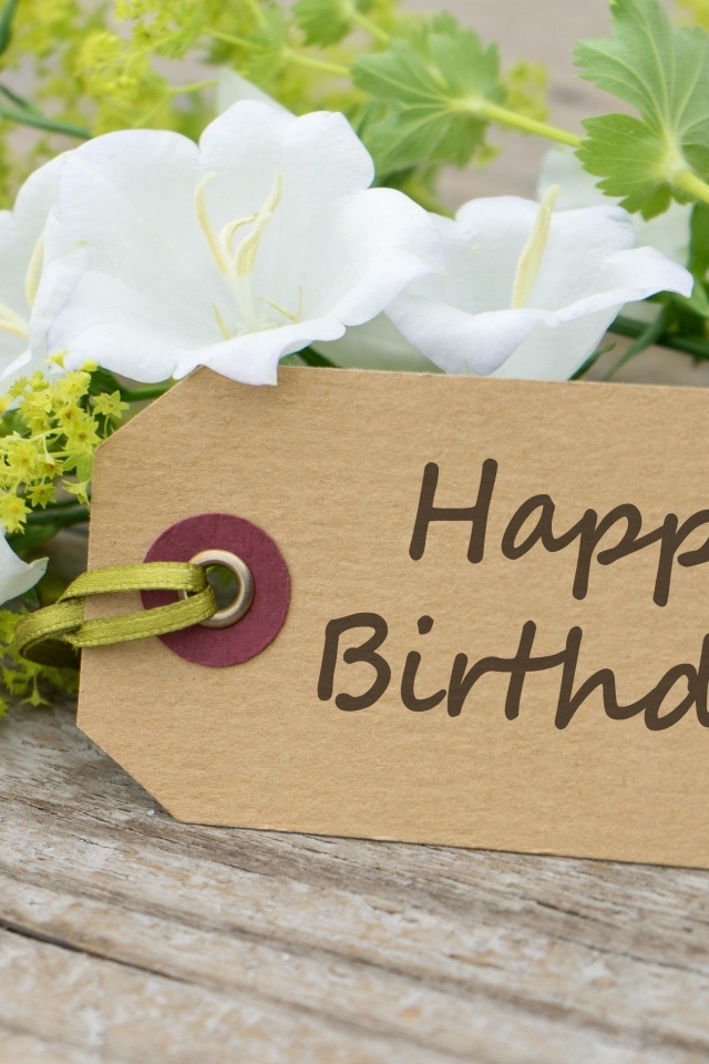 Букет белых цветов на день рождения