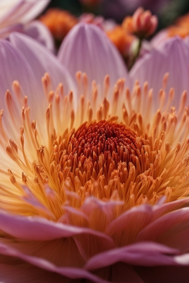 Огромный розовый цветок пиона крупным планом