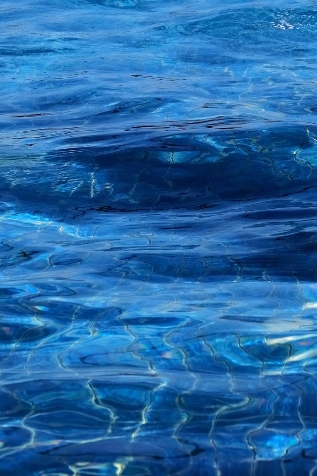 Синяя спокойная вода океана