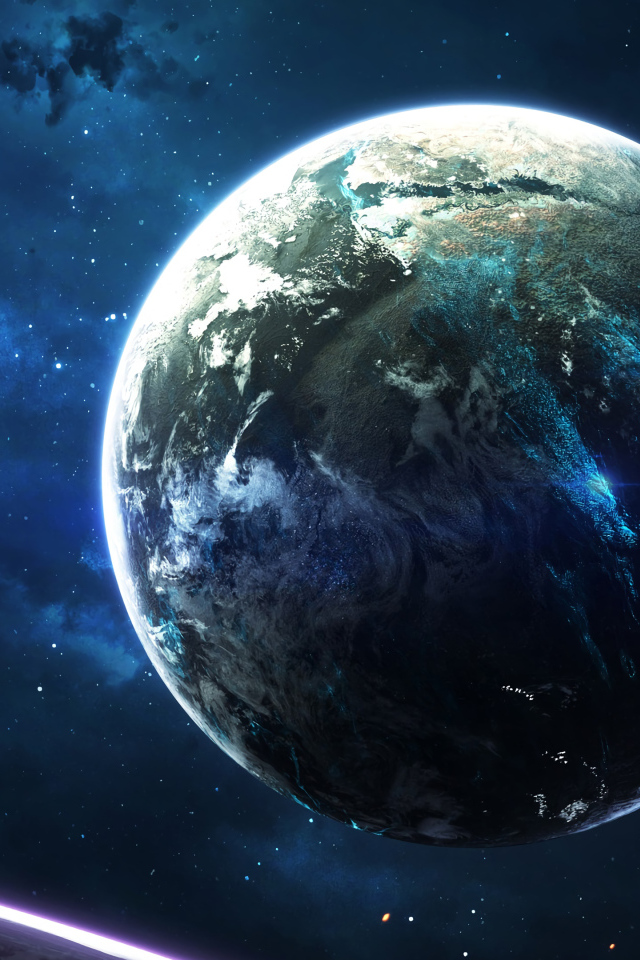 Красивая большая планета Земля 