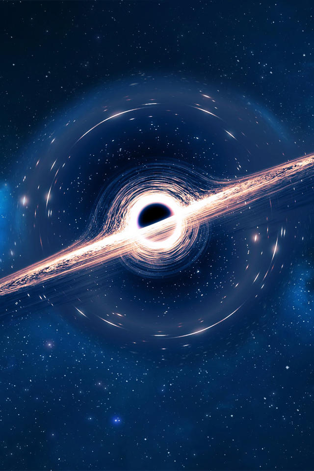 Планета с яркой вспышкой в звездном небе