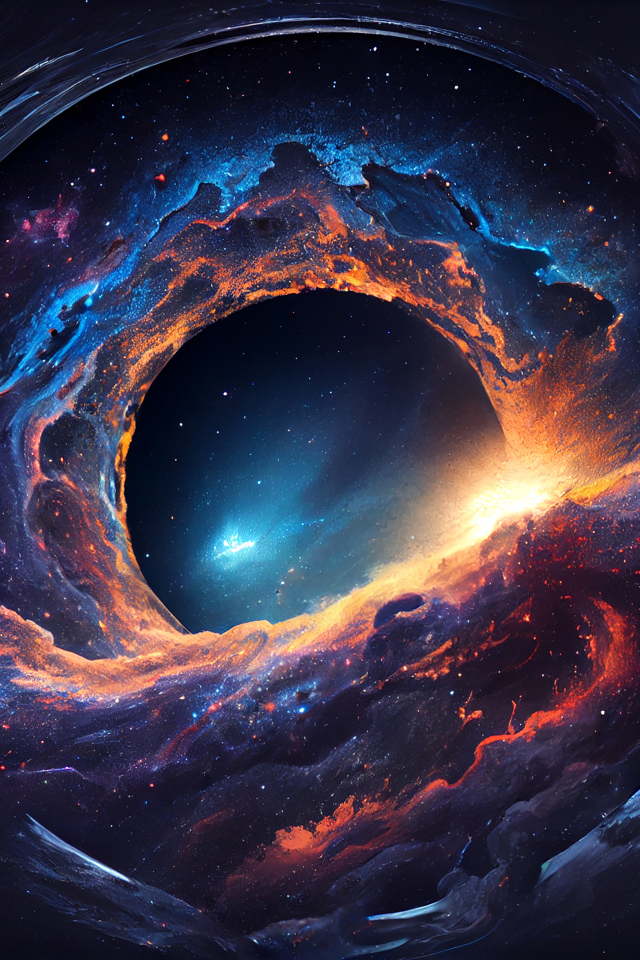 Необычный млечный путь в космосе