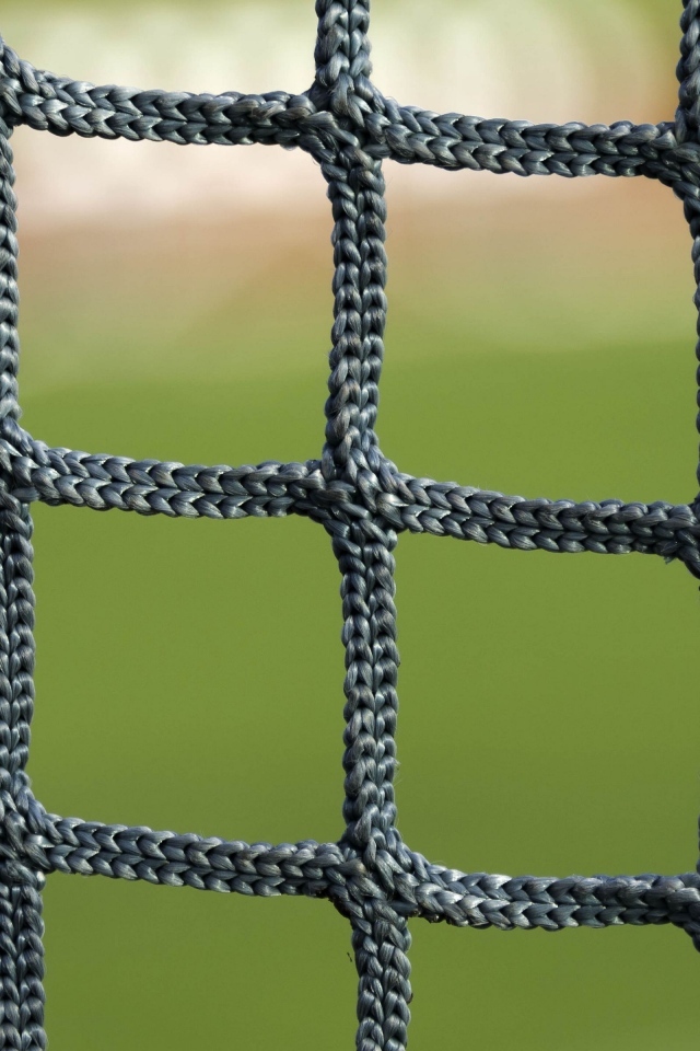 Сетка для игры в футбол крупным планом