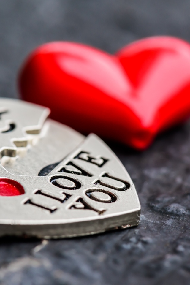 Брелок в форме сердца для любимого человека