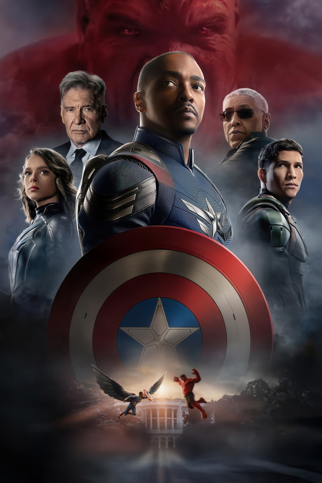 Постер фильма Капитан Америка: Дивный новый мир