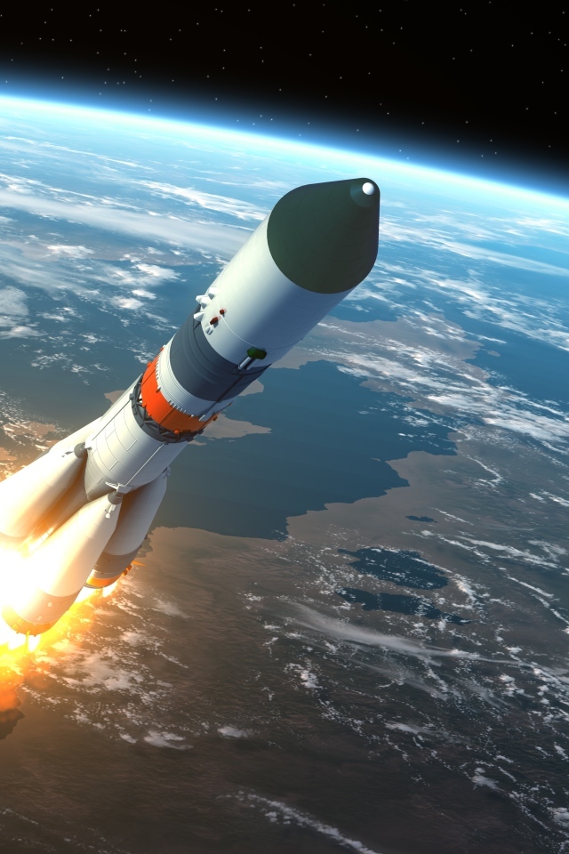 Запуск ракеты Союз-2.1а в космос