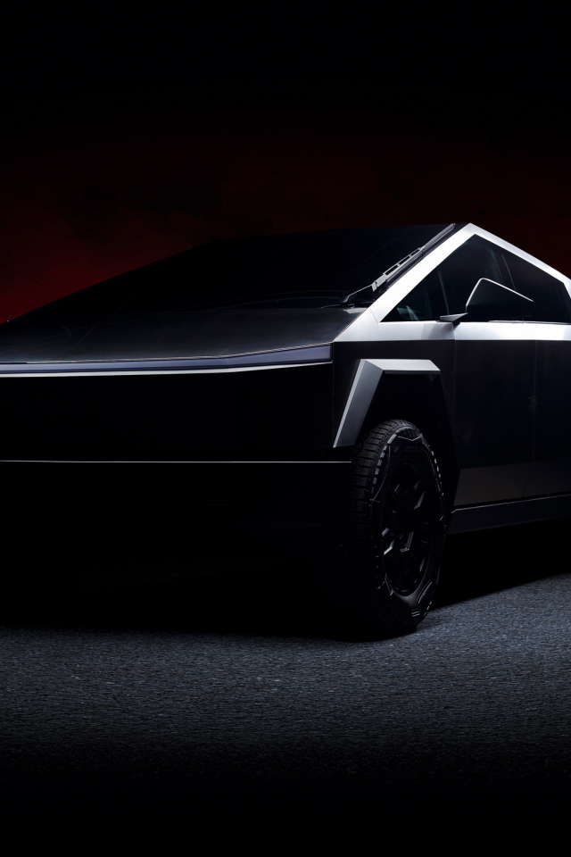Футуристический автомобиль Tesla Cybertruck Dark