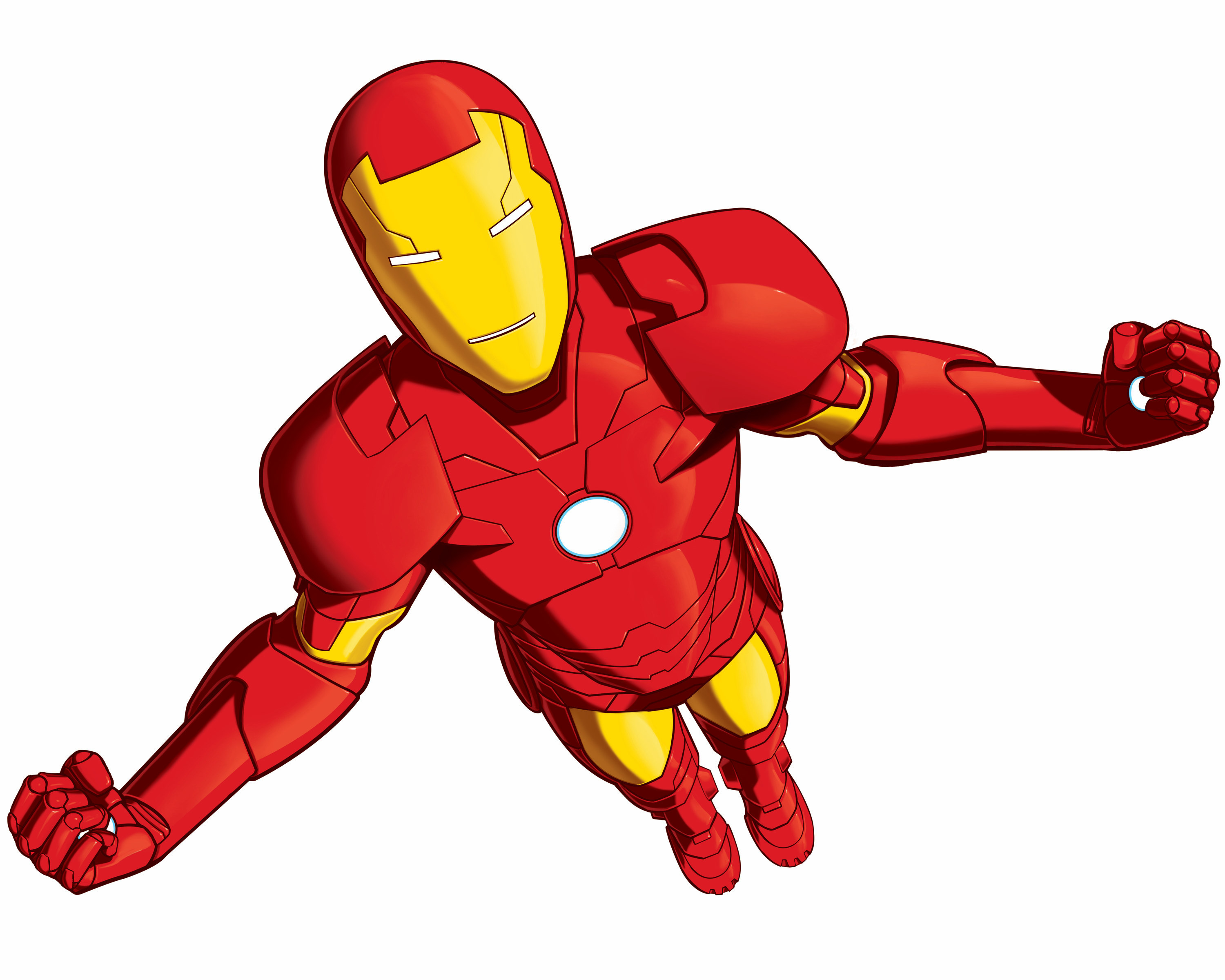 Iron Man on the white background Desktop wallpapers 1280x800