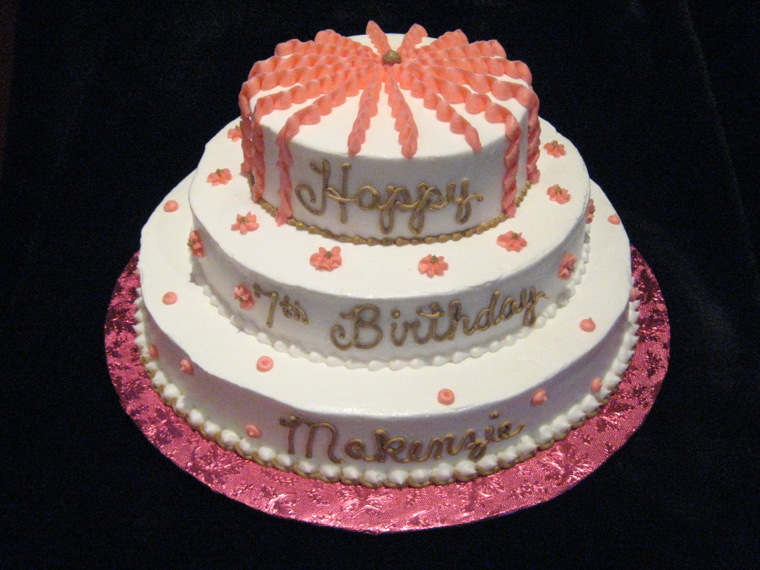 Delicious Birthday cake on black background Desktop wallpapers 1440x900