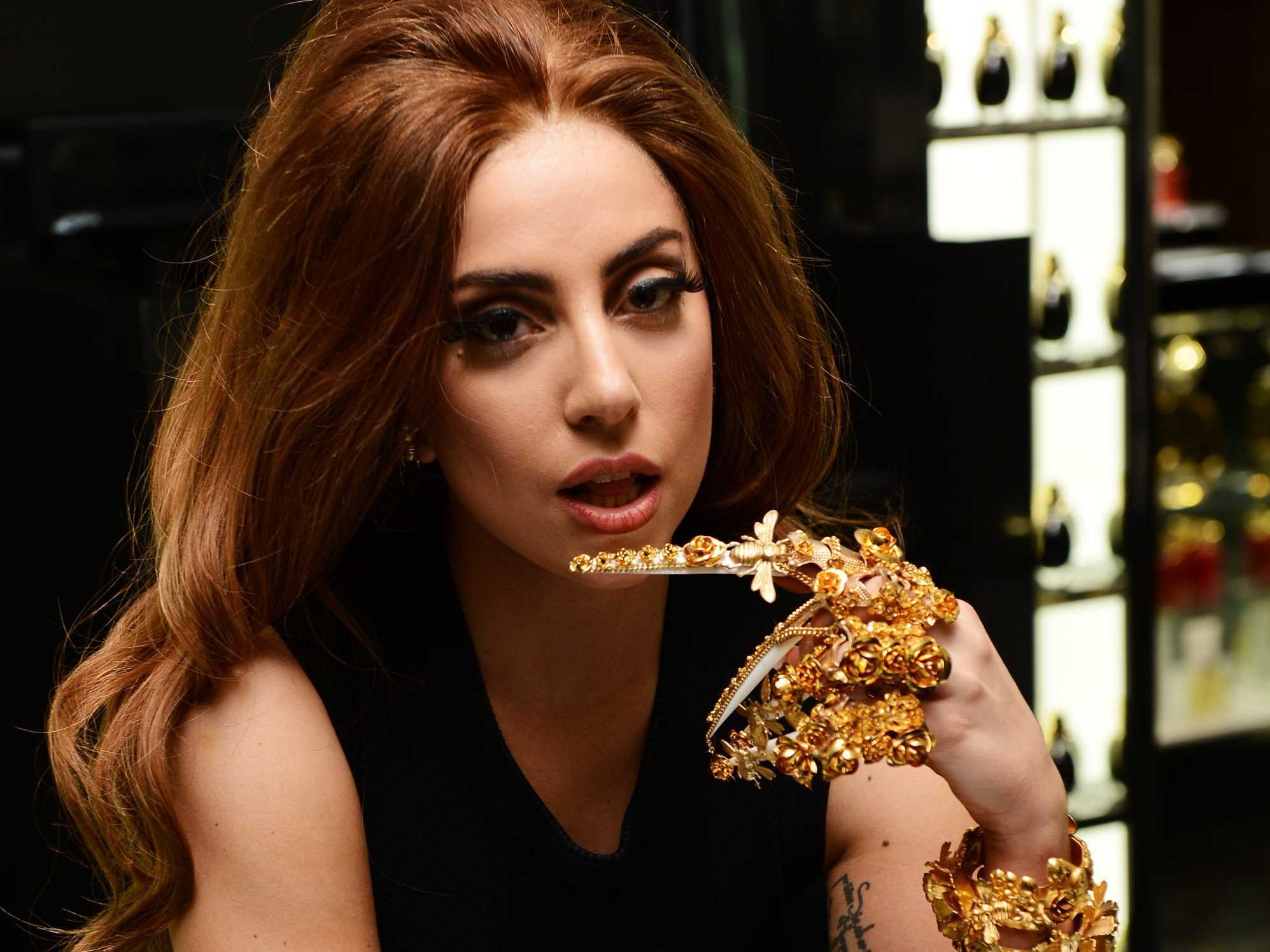 Zastaki.com - Певица Леди Гага с коричневыми волосами
