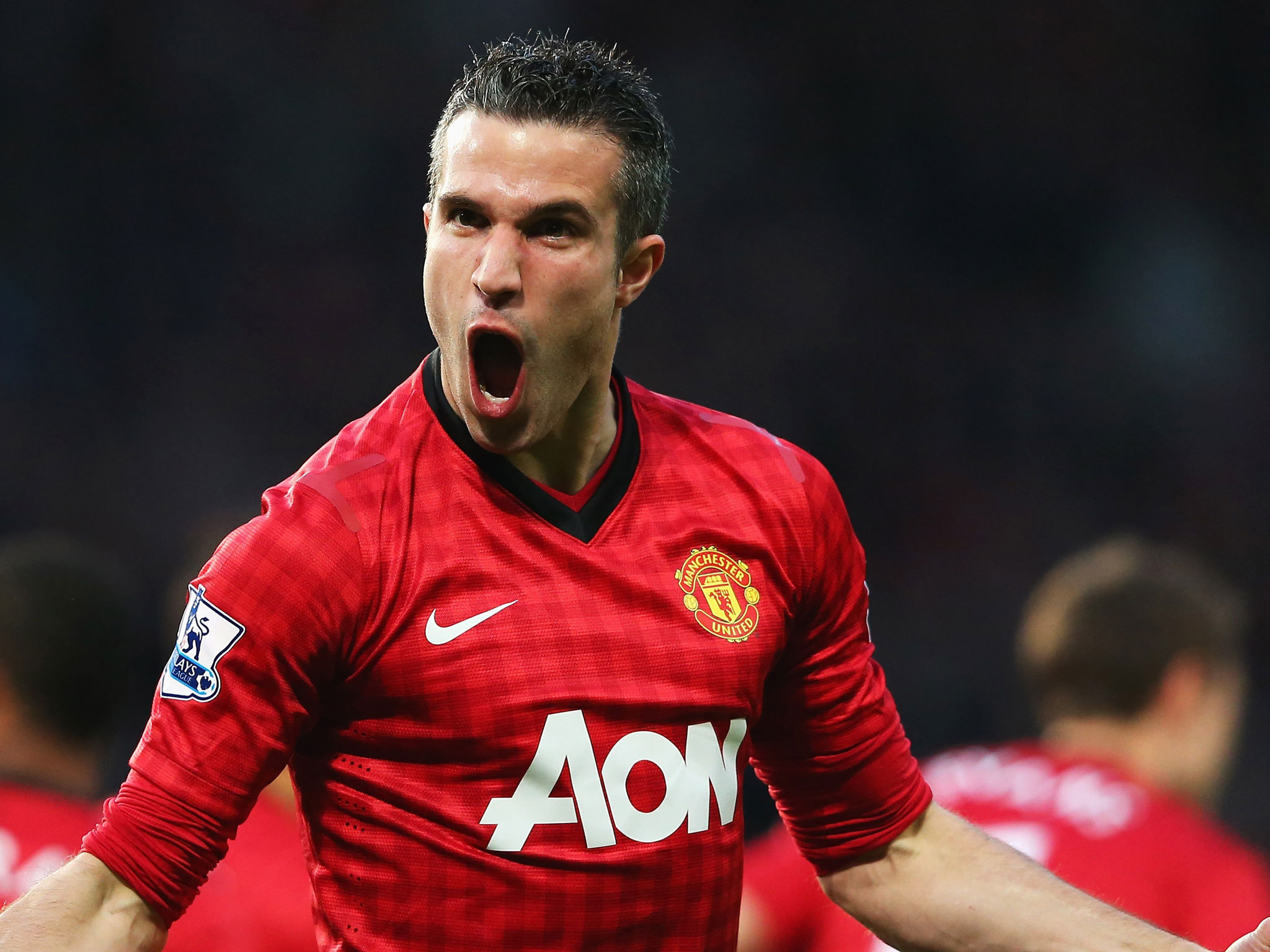 The Attacker Number 20 Of Manchester United Robin Van Persie Desktop Wallpapers 1024x1024