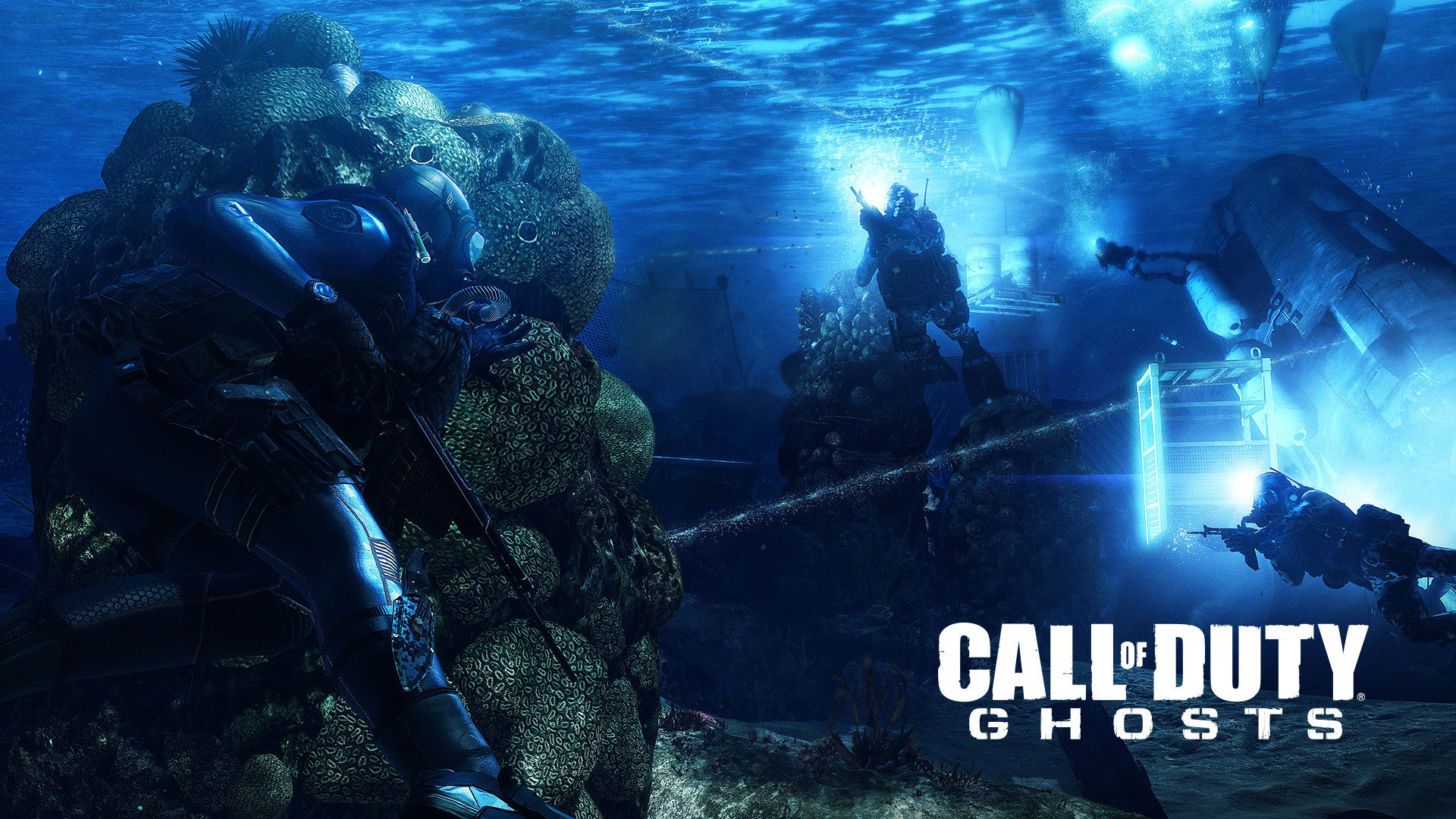 call of duty: ghosts underwater Desktop wallpapers 1366x768