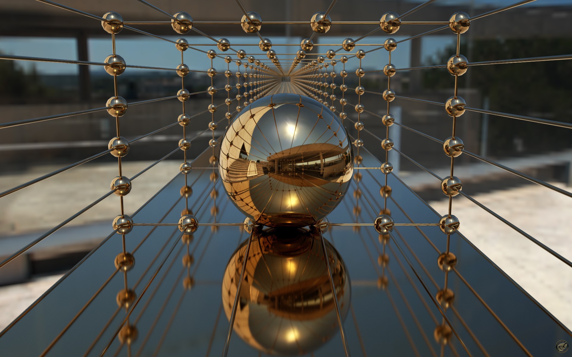 Стеклянный звон. Красивые металлические шарики. Зеркальное отражение. Зеркальная поверхность. Стеклянный шар отражение.
