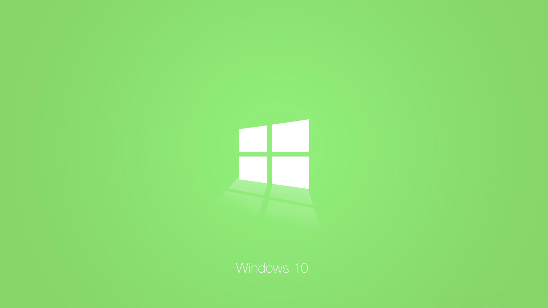 Zastaki.com - Зеленый логотип Windows 10