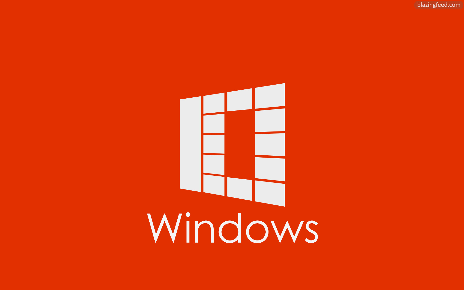 Zastaki.com - Оранжевый логотип Windows 10