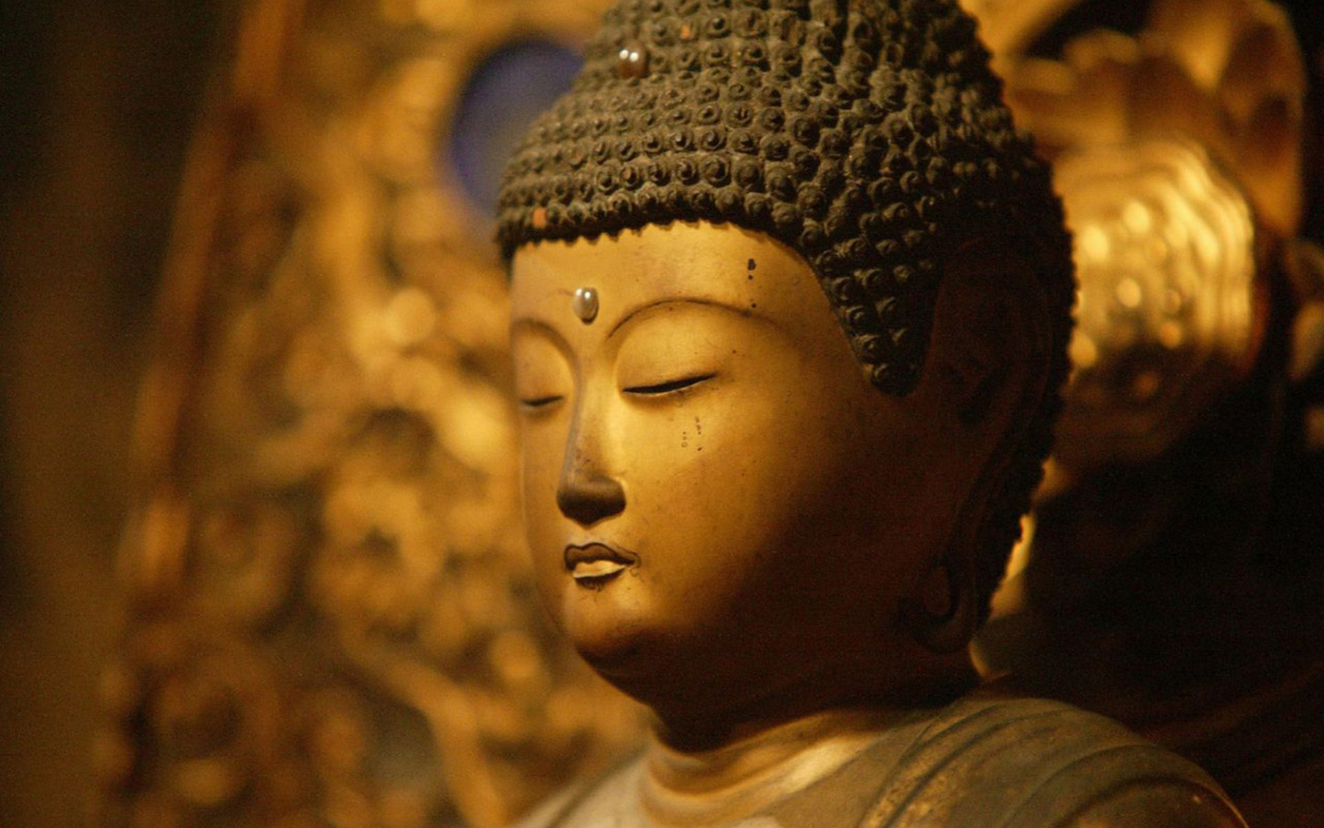 Buddha with eyes closed Desktop wallpapers 1280x800