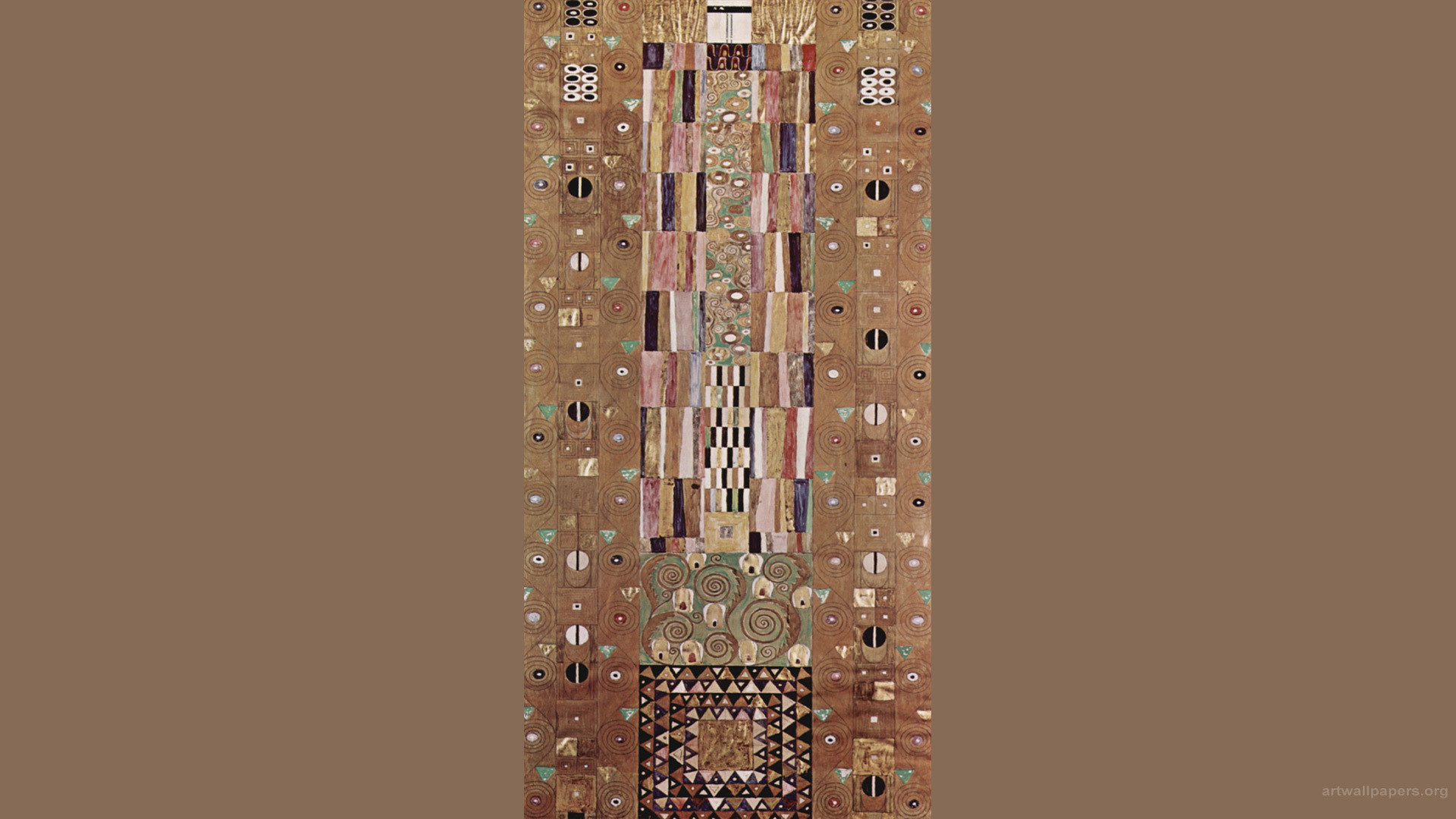 Painting Of Gustav Klimt Signs Desktop Wallpapers 1366x768