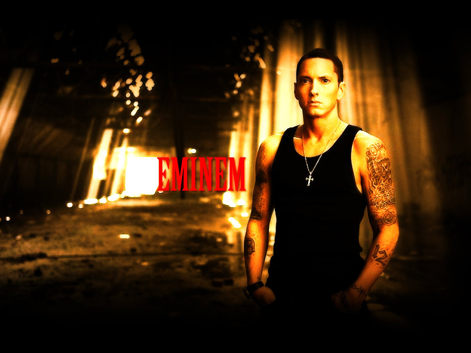 Young rapper Eminem Desktop wallpapers 1280x1024