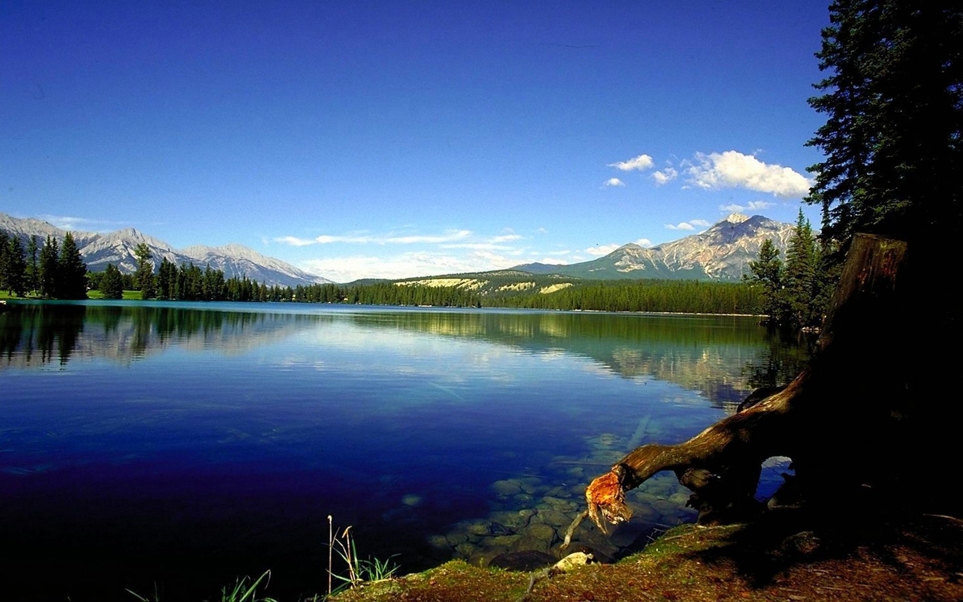 Рисунок красивого озера. Озеро Маккей Канада. Куокансуо озеро. Озеро Грин Лейк Гавайи. Озеро Морейн.