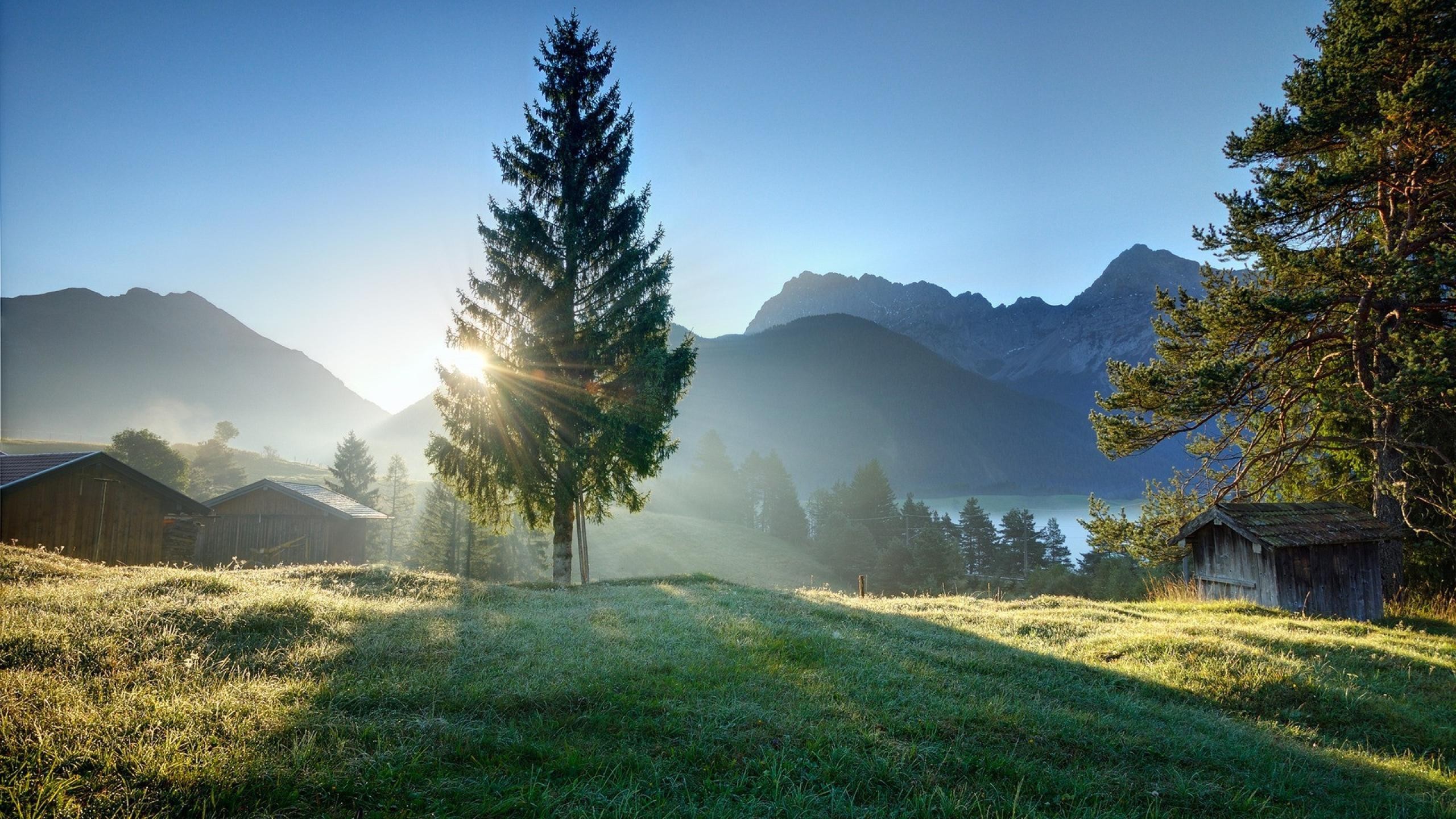 Nature is beautiful. Природа. Утро в горах. Спокойный пейзаж. Красивая природа.