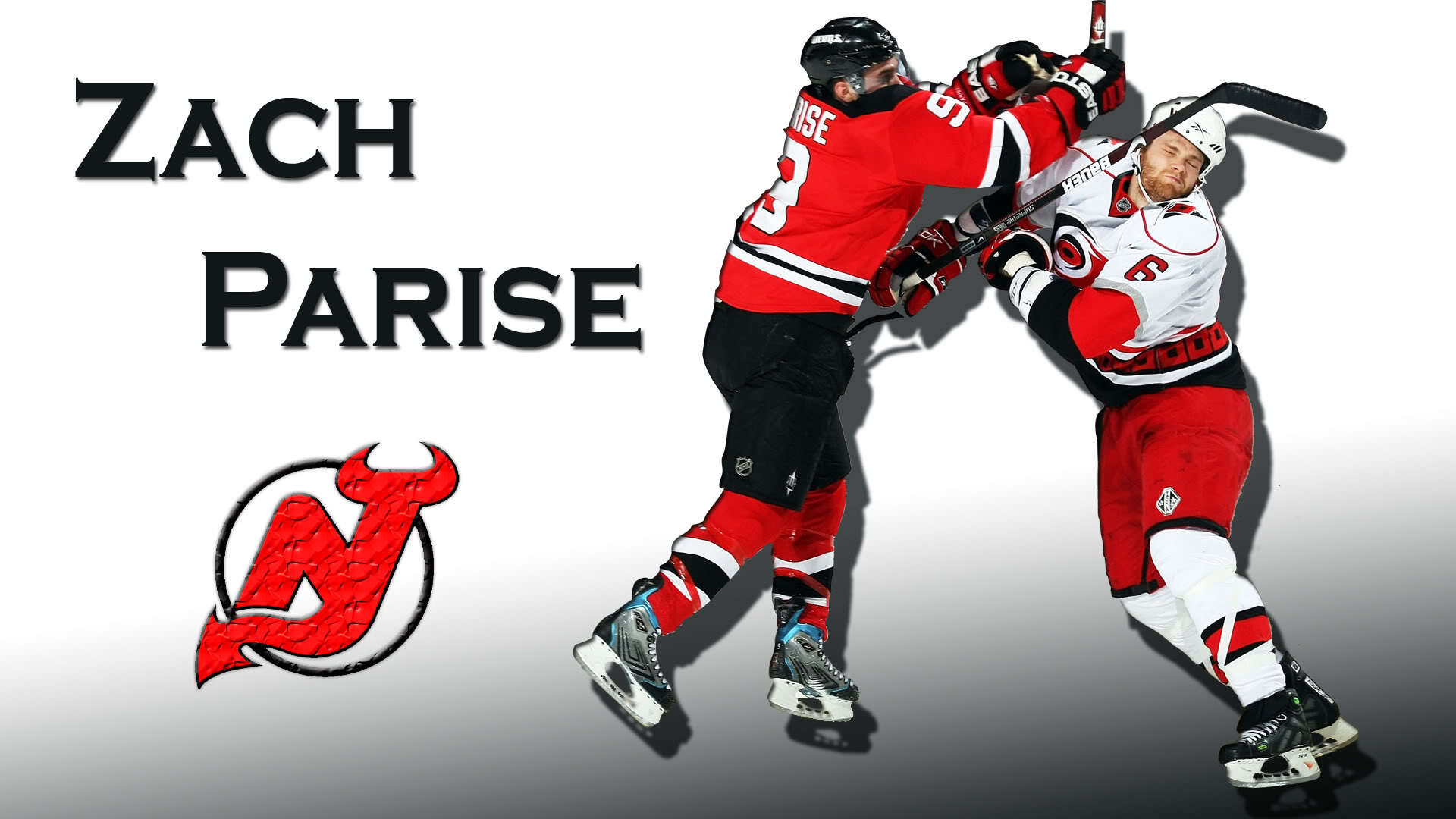 Best Player of NHL Zach Parise is fighting with other player wallpapers