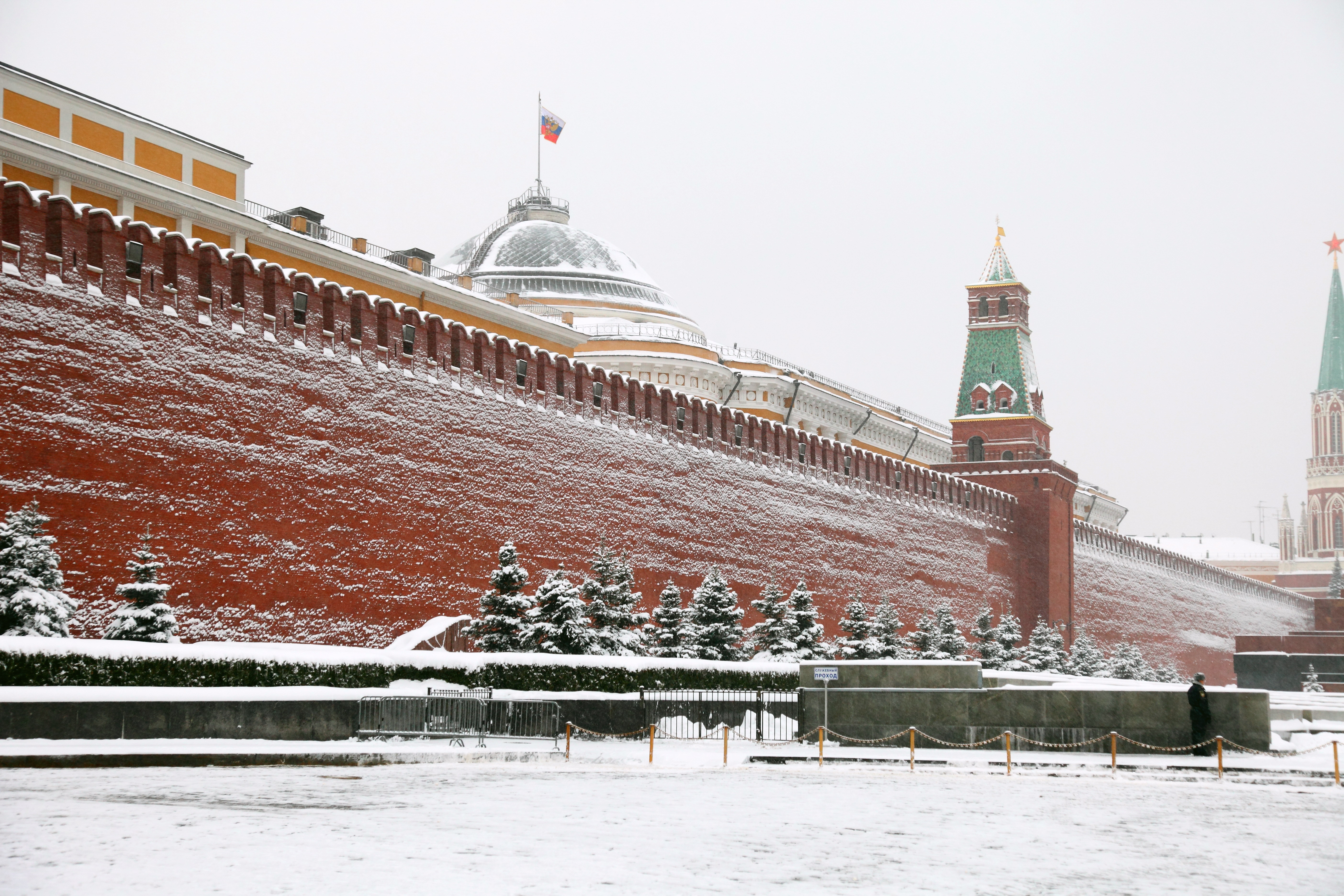 Zastaki.com - Снег в Москве Кремль