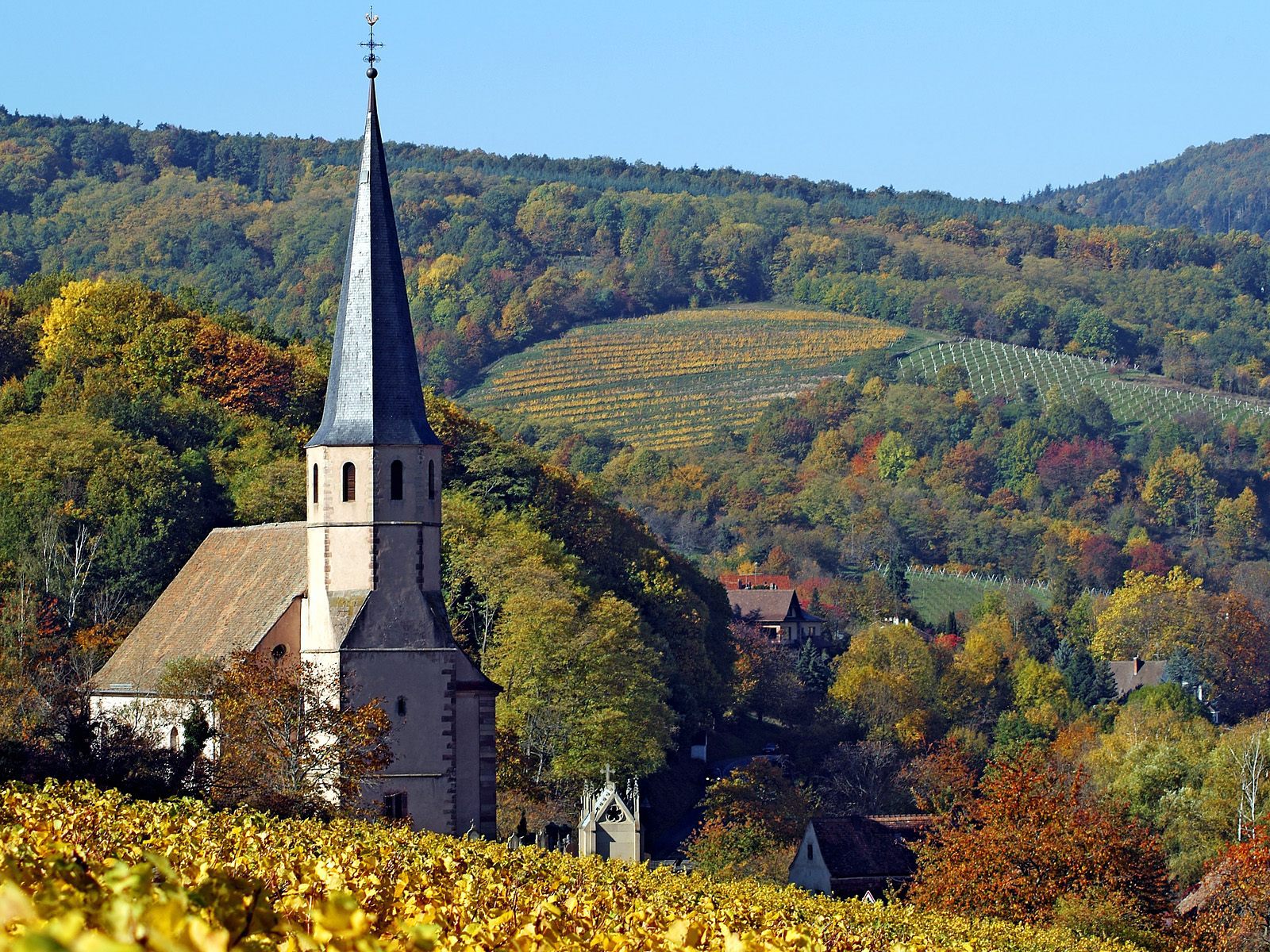 Zastaki.com - Церковь в Эльзасе, Франция