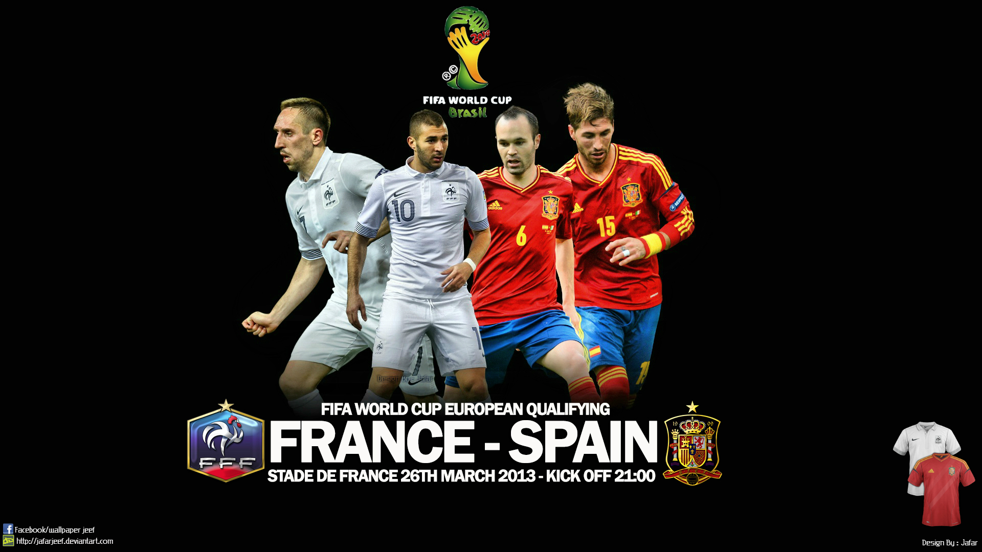 Zastaki.com - Матч Франция Испания на Чемпионате мира по футболу в Бразилии 2014