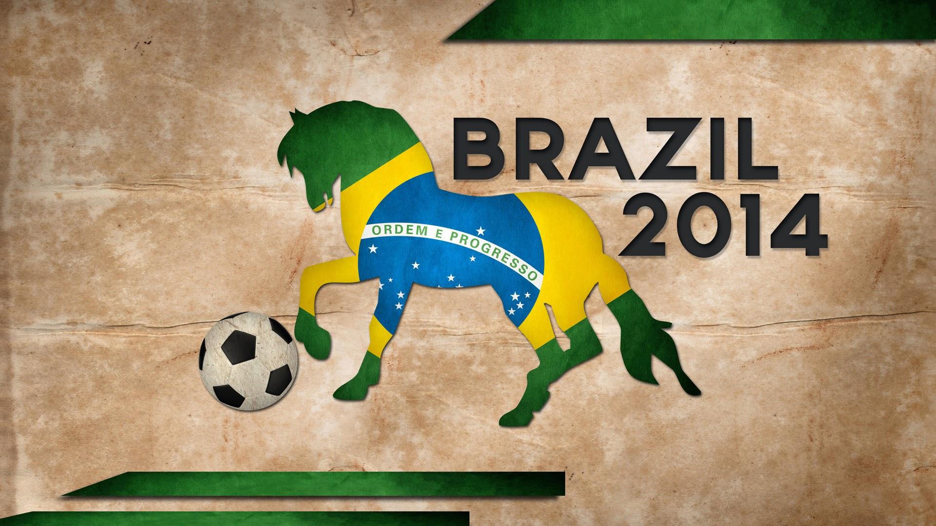 Zastaki.com - Лошадь с мячoм на Чемпионате мира по футболу в Бразилии 2014