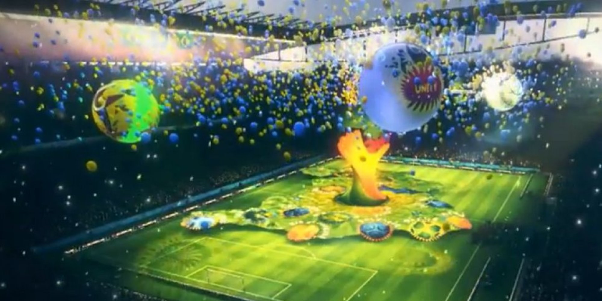 Zastaki.com - Церемония открытия на Чемпионате мира по футболу в Бразилии 2014