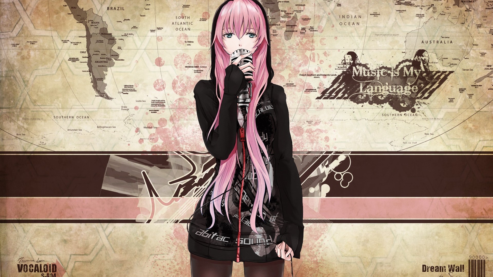 Anime girl singer Desktop wallpapers 1920x1080