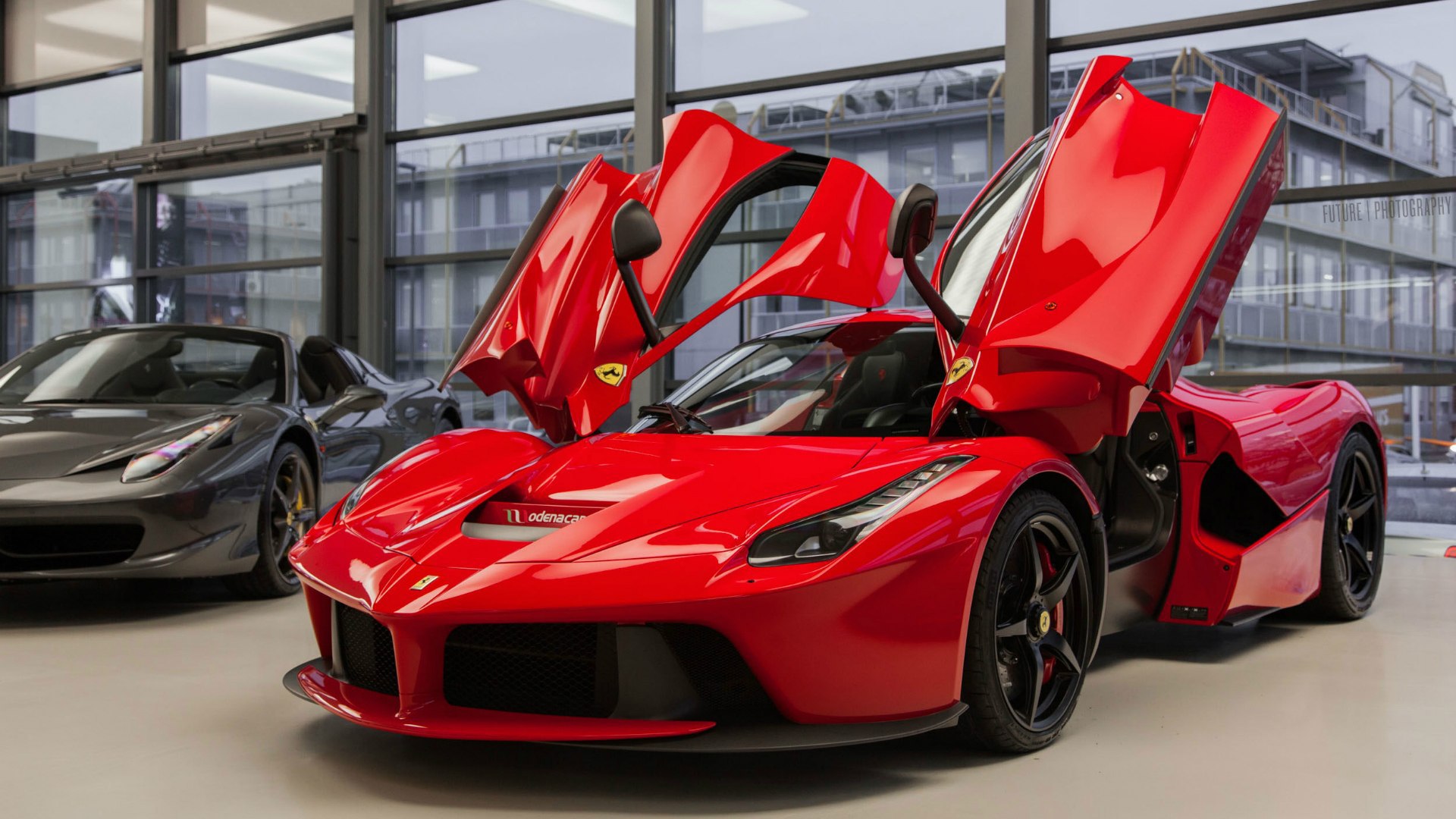 Ferrari Laferrari Car With Open Doors Wallpapers And Images Wallpapers Pictures Photos