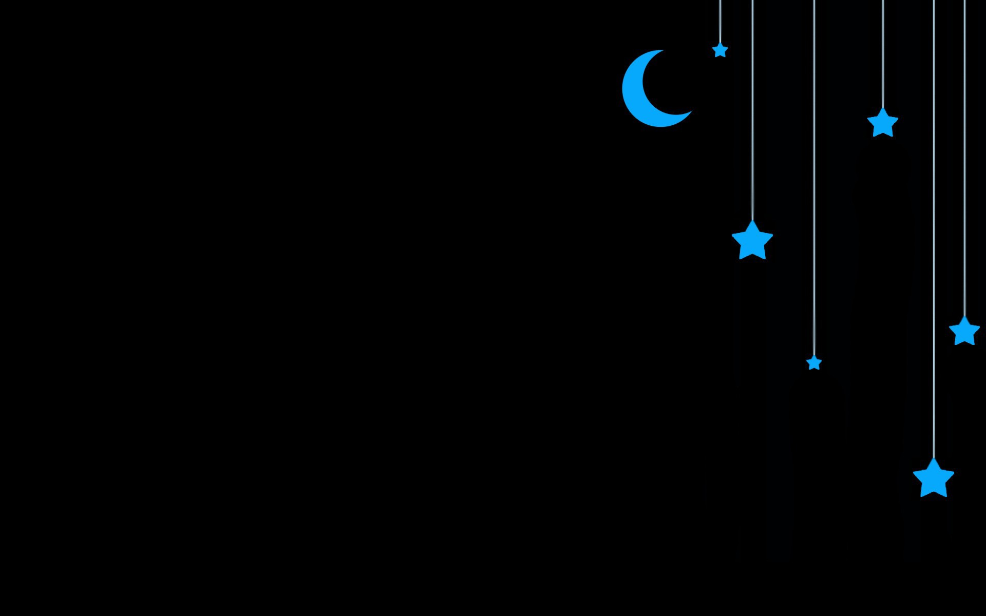 Moon And Stars On The Ropes Black Background Desktop Wallpapers 1280x720 The catalog of pictures 1280x720 is regularly updated, you will always find something new and interesting gif for yourself. www zastavki com
