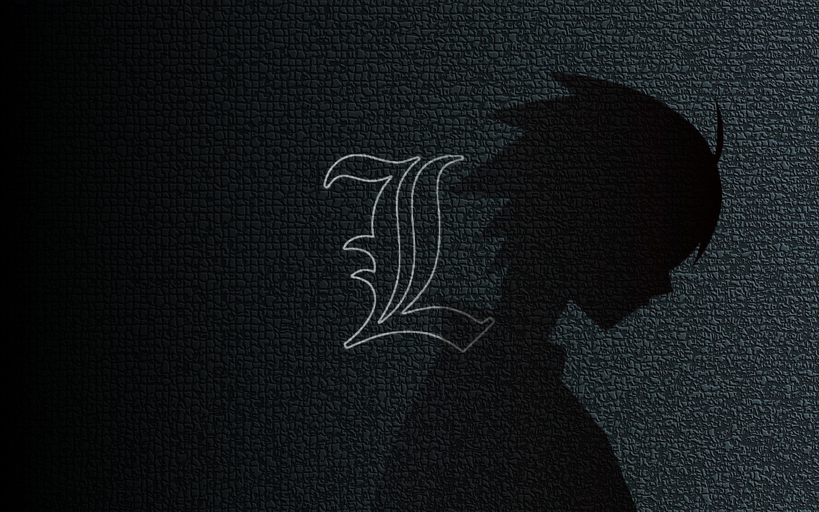 The symbol of the anime Death Note, poster Desktop wallpapers 1680x1050