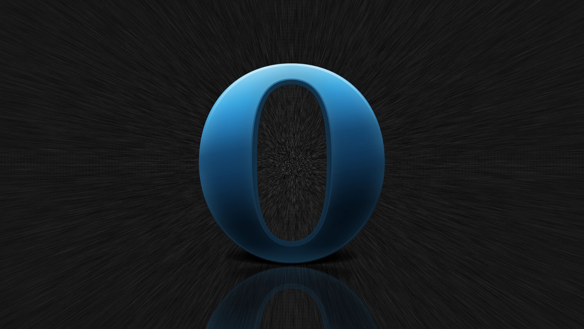 Blue logo Opera on digital background Desktop wallpapers 1280x720