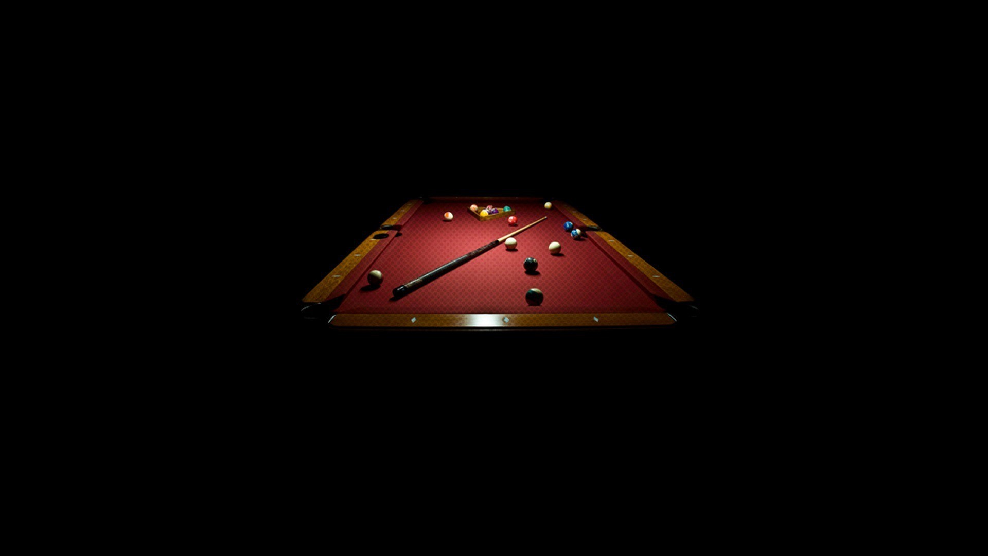Pool table in red wallpapers and images - wallpapers ...