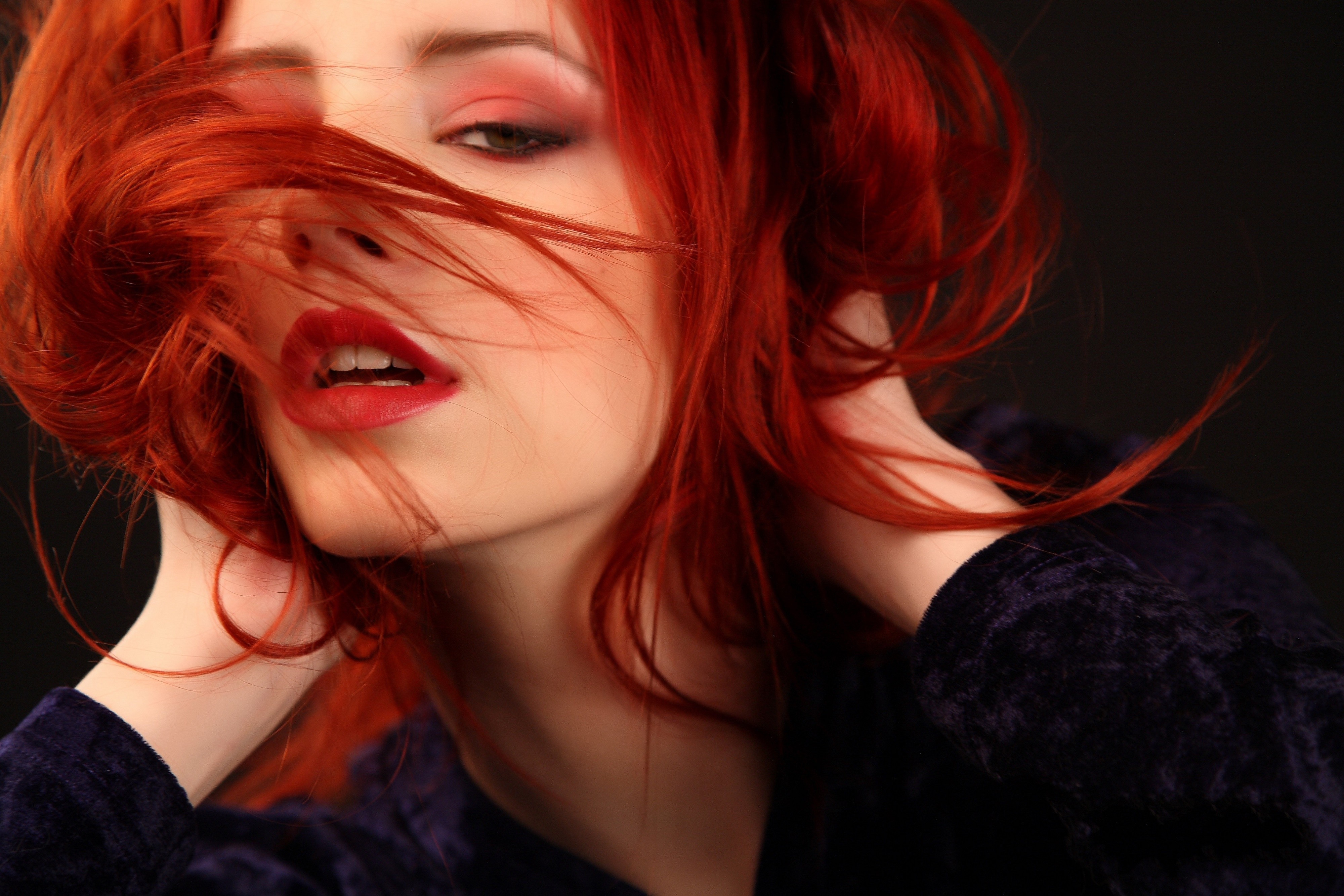 Red hair woman