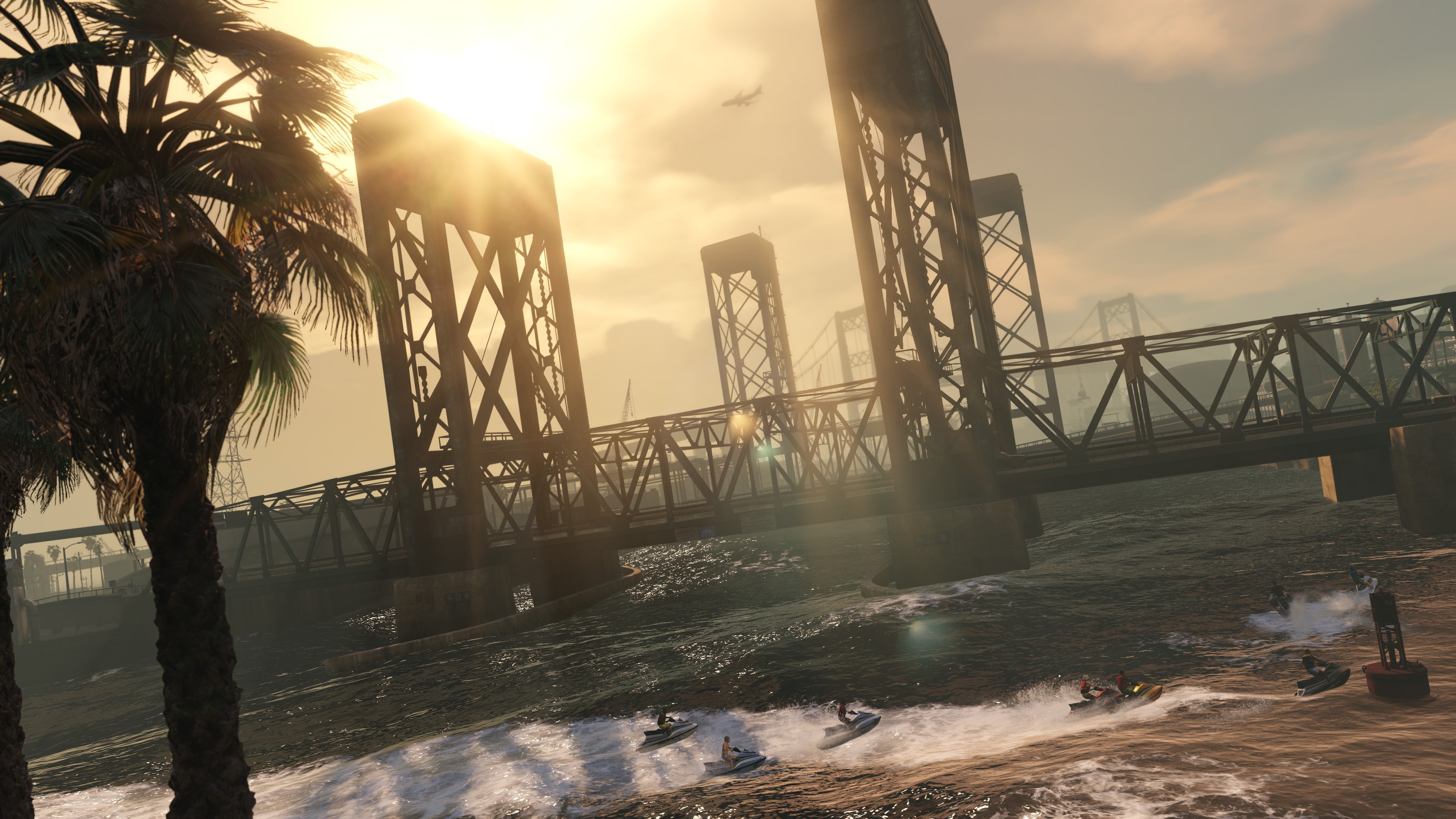 Zastaki.com - Мост над заливом в игре Grand Theft Auto V