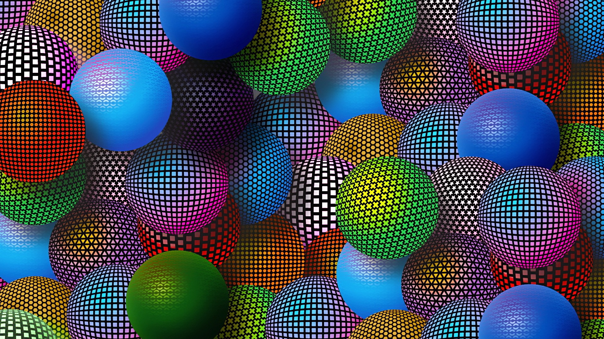 Raznocvetnye Shariki 3d Grafika Oboi Dlya Rabochego Stola Kartinki Foto