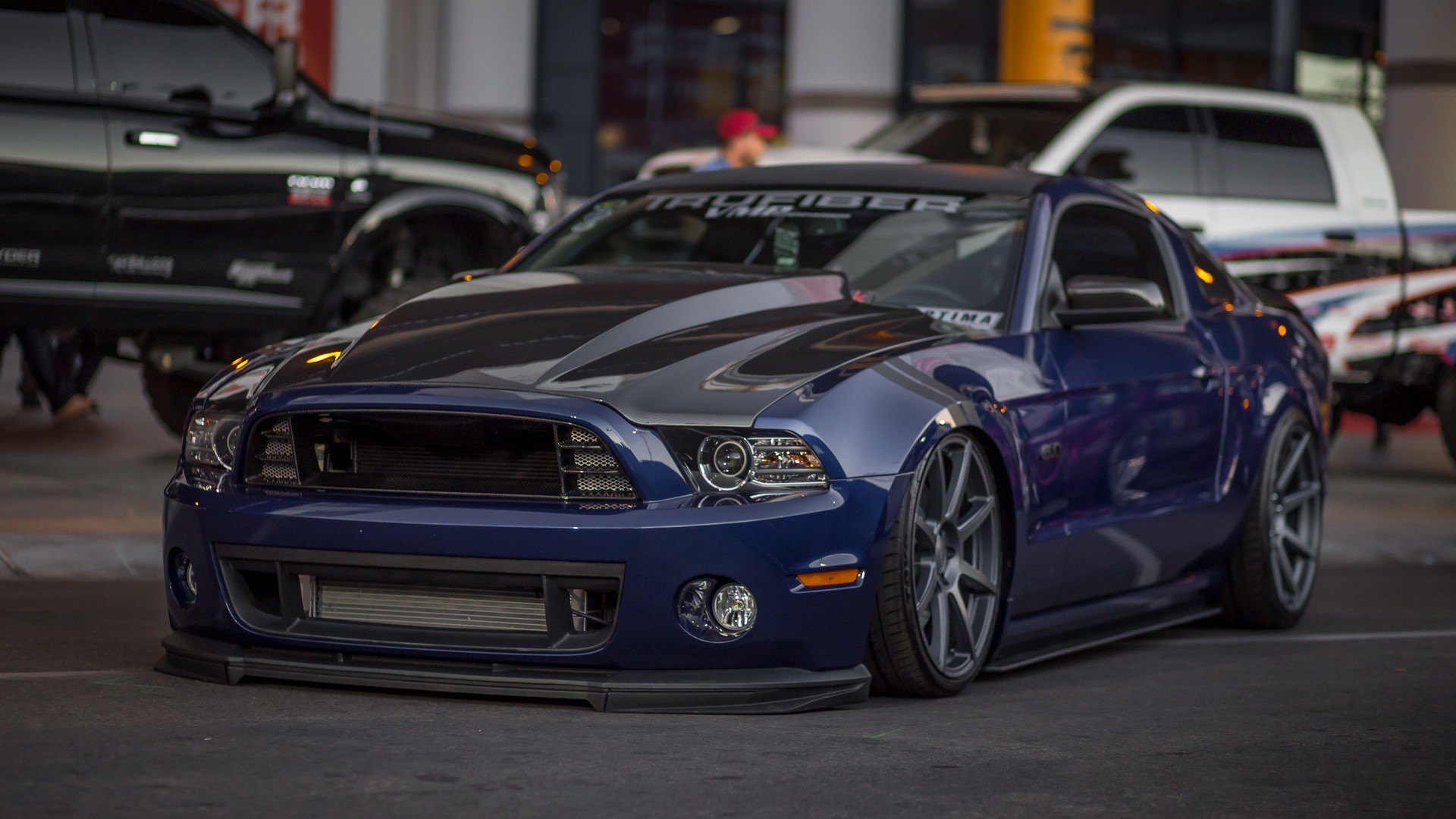 Ford mustang синий
