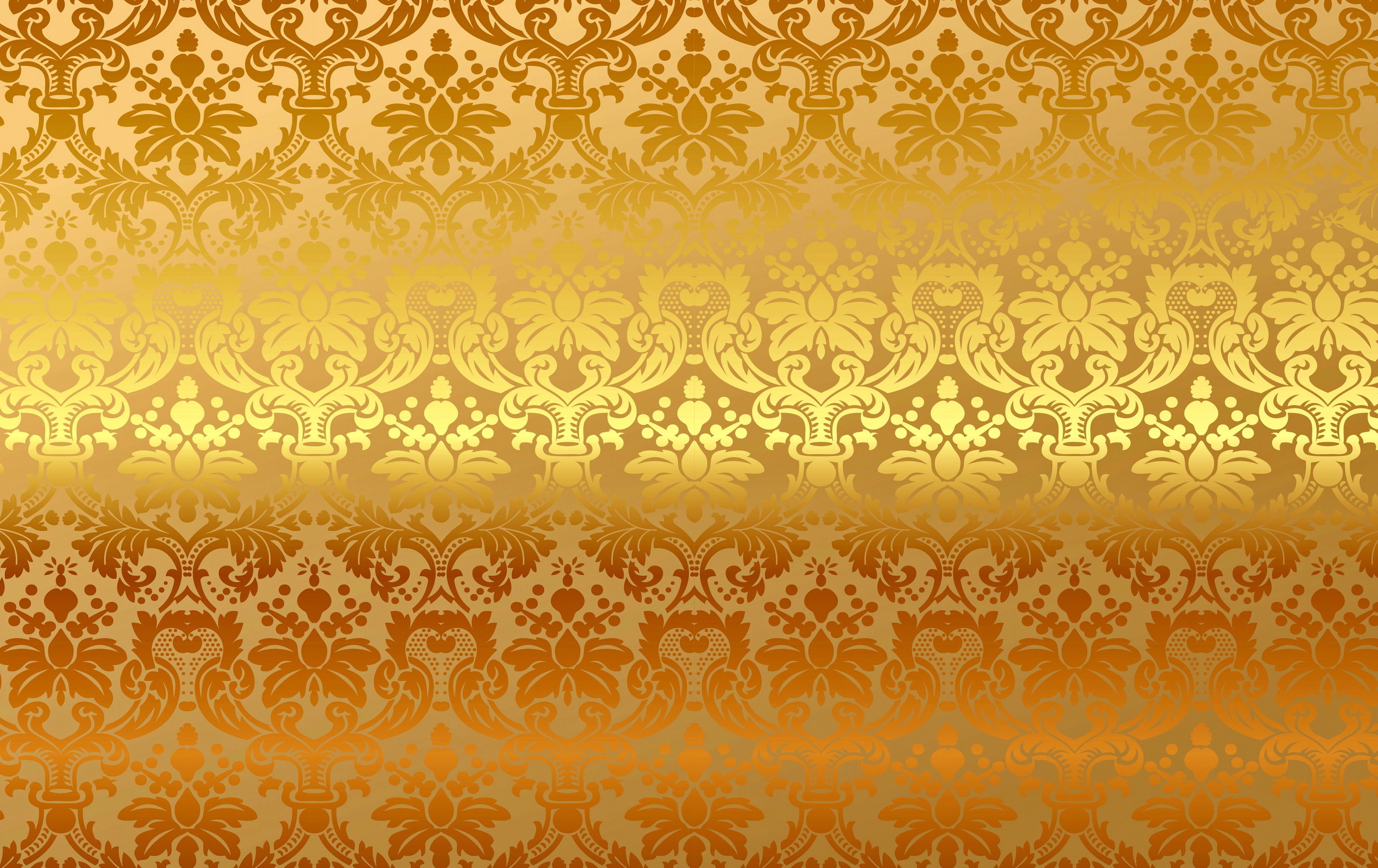 Texture with gold ornaments, background Desktop wallpapers 1024x600